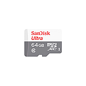 Карта пам'яті SanDisk 64GB microSD class 10 Ultra Light