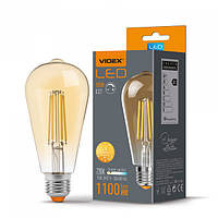 LED лампа VIDEX Filament ST64FA 10W E27 2200K бронза