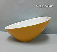 Салатник ассиметричный 22,5 см жёлтый Vongole ASA