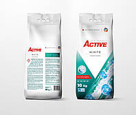 Бесплатная Доставка Укр почтой! Порошок для стирки светлых вещей Active White10 кг на 135 стирок