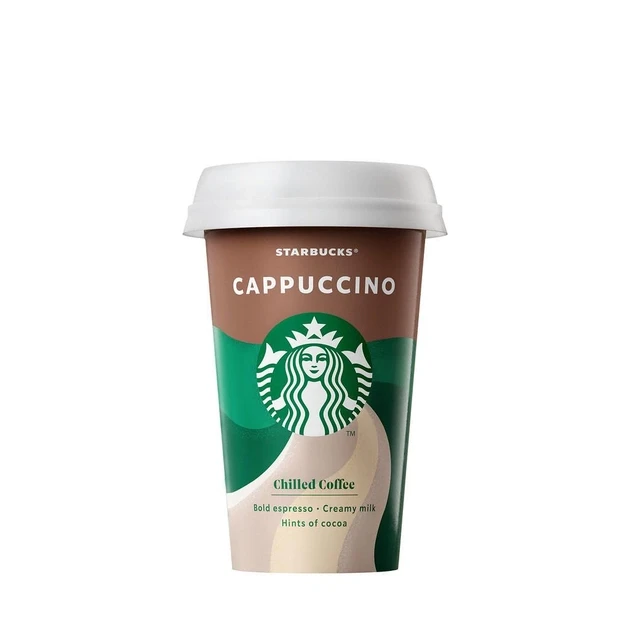 Охолоджена кава Капучіно Starbucks Chilled Cappuccino 220 мл. Німеччина