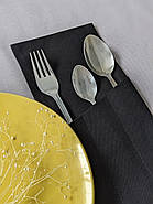 Куверт чохол для столових приборів К2 Канвас Чорний, фото 7