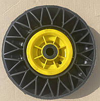Колесо для тачки 3.00-4 (250 мм) з литої чорної гуми гусматик