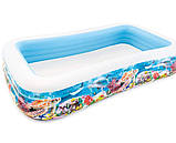 Басейн надувний прямокутний сімейний (305-183-56 см, об'єм: 999л) Bestway 58485, фото 3