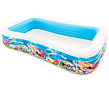 Басейн надувний прямокутний сімейний (305-183-56 см, об'єм: 999л) Bestway 58485, фото 4