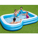 Басейн надувний прямокутний сімейний (305-274-46см, об'єм: 1207л) Bestway 54321, фото 2