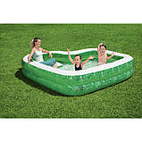 Басейн надувний сімейний Тропіки (231-231-51см, об'єм: 282л, сидіння, підсклянник) Bestway 54336, фото 5