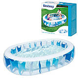 Басейн надувний овальний сімейний (234-153-51см, об'єм: 542л) Bestway 54066, фото 4