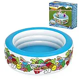 Дитячий надувний басейн (3 кільця, 152-51 см, об'єм: 400л) Bestway 51121, фото 3