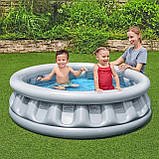 Надувний басейн круглий Тарілка, що літає (розміром 157х41см, об'єм: 512л) Bestway 51080, фото 2
