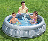 Надувний басейн круглий Тарілка, що літає (розміром 157х41см, об'єм: 512л) Bestway 51080, фото 3