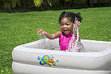 Басейн надувний дитячий квадратний (розміром 86х86х25см, об'єм: 57л) Bestway 51116, фото 3