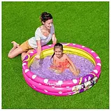 Басейн надувний дитячий Мінні Маус (3 кільця, 122-25см, об'єм: 167л) Bestway 91079, фото 2