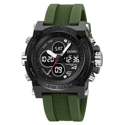 Часы наручные мужские SKMEI 2065AG, водонепроницаемые мужские часы, мужские спортивные - фото 1 - id-p2166645795