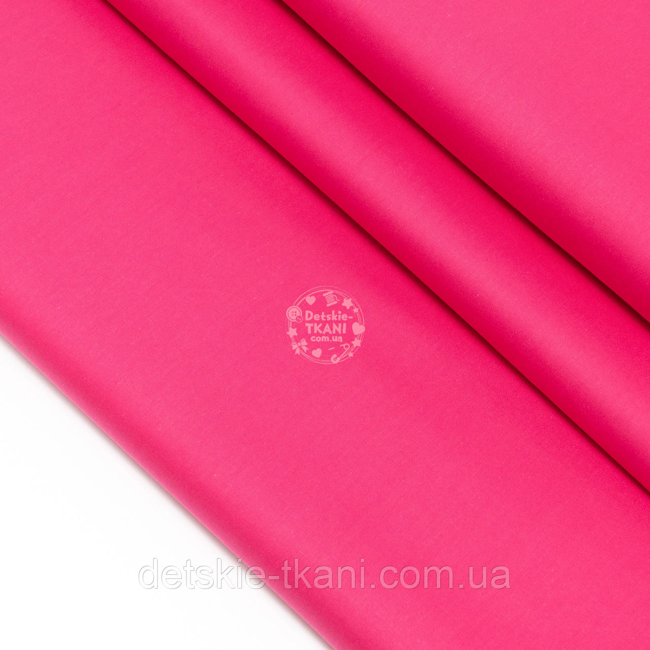 Сатин однотонний шириною 160 см, колір фуксії №5068с, фото 1