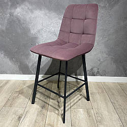 Барні стільці без регулювання висоти Joy з оббивкою на металевих ніжках для маленької кухні