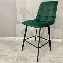 Напівбарні стільці без поворотного механізму Joy з оббивкою на замовлення на металевих ніжках