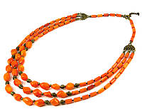 Ожерелье "Сиера" Коралл оранжевый