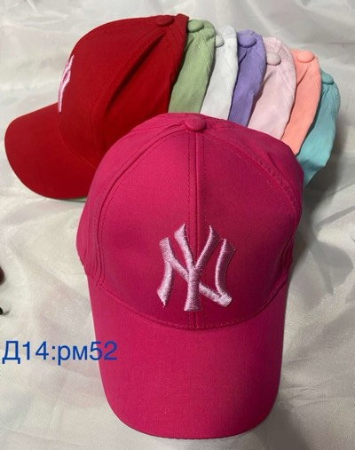 Котонова кепка для дівчаток (р-р: 52) D14 різні забарвлення.