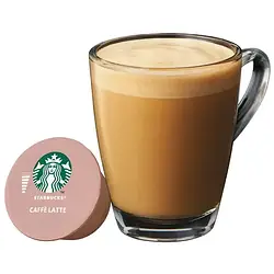 Поштучно! Кава в капсулах Starbucks Dolce Gusto Caffe Latte 12 шт Старбакс Дольче Густо