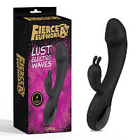 Вибратор Chisa черный Fierce Euphoria Lust Electro Waves FE, код: 7722984