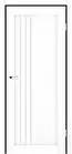 Міжкімнатні двері Leador Express Belluno білий льон скло сатин