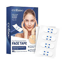 Подтяжка и коррекция овала лица, Лифтинговые пластыри 60шт/уп Face tape Eelhoe