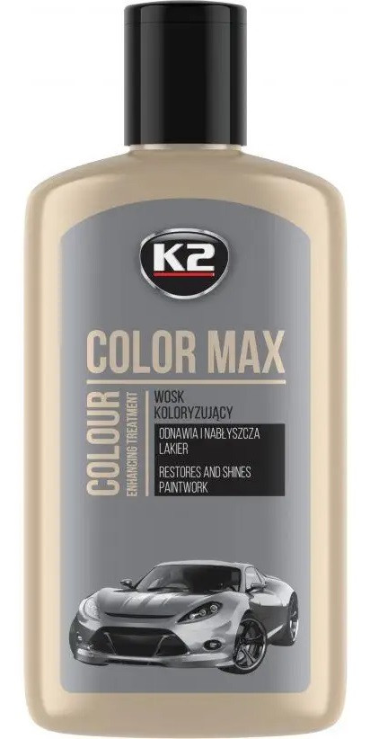 Воскова поліроль для кузова K2 Color Max 250мл срібляста, фото 1