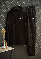Мужской демисезонный спортивный костюм с худи Nike черный / костюм на весну, осень Найк XL