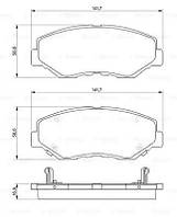 Колодки тормозные дисковые HONDA CR-V передн. BOSCH (0986424809)