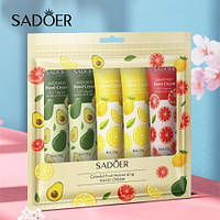 Набор кремов для рук SADOER Hand Cream с фруктово-ягодными экстрактами 5*30 г