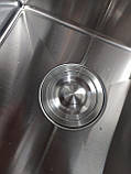 Кухонна мийка Platinum Handmade 7843 R з дозатором і кошиком сталь 3.0/0.8 мм, фото 3