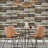 Вінілова плитка самоклеюча під ламінат 152х914 матова вологостійка для підлоги стін 0.138 м² полівінілхлорид, фото 5