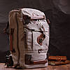 Рюкзак-трансформер у стилі мілітарі із щільного текстилю Vintage 22156 Сірий, фото 8