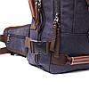 Великий рюкзак-трансформер у стилі мілітарі із щільного текстилю Vintage 22157 Чорний, фото 7