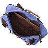 Функціональний рюкзак-трансформер у стилі мілітарі із щільного текстилю Vintage 22159 Синій, фото 3