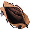 Сучасний рюкзак-трансформер у стилі мілітарі із щільного текстилю Vintage 22160 Коричневий, фото 4