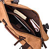 Сучасний рюкзак-трансформер у стилі мілітарі із щільного текстилю Vintage 22160 Коричневий, фото 5