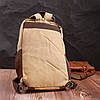 Текстильний рюкзак Vintage з ущільненою спинкою і відділенням для планшета пісочний, фото 8