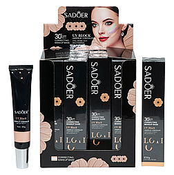 База под макияж Sadoer Correcting Makeup Base spf 30, 30 г.