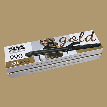 Плойка для волосся DSP 20536 Professional Gold XXL 32mm
