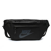 Бананка большая Nike Tech Hip Pack поясная сумка найк черная серое лого