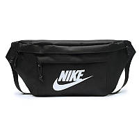 Бананка большая Nike Tech Hip Pack поясная сумка найк черная белое лого