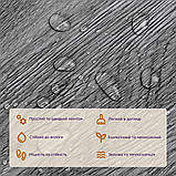 Самоклеюча вінілова плитка під ламінат 152х914 матова для стін та підлоги Попільне дерево 1 шт полівінілхлорид, фото 4