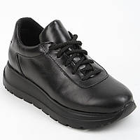 Кроссовки женские кожаные 339471 р.37 (24) Fashion Черный DH, код: 7880157