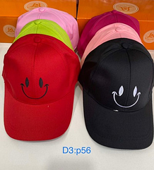 Котонова кепка для дівчаток (р-р: 56) D3 різні забарвлення.
