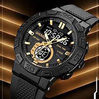 Часы наручные мужские SKMEI 1881GDBK, фирменные спортивные часы, оригинальные мужские XP-463 часы брендовые