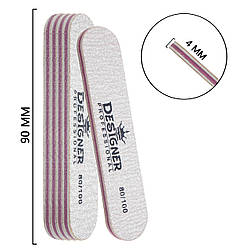 Пилка міні овал для нігтів Designer Professional 80/100