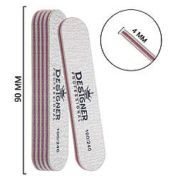 Пилка міні овал для нігтів Designer Professional 100/240