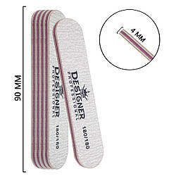 Пилка міні овал для нігтів Designer Professional 180/180